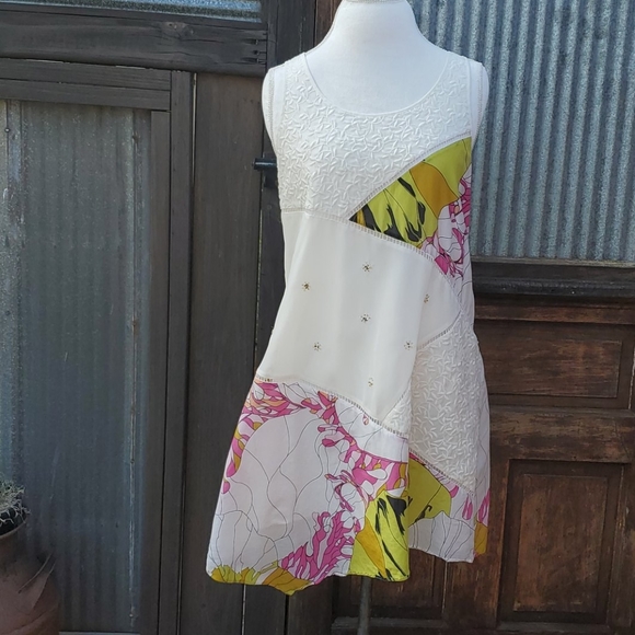 Leifnotes Guarri Patchwork Dress Size 8 - Picture 2 of 12